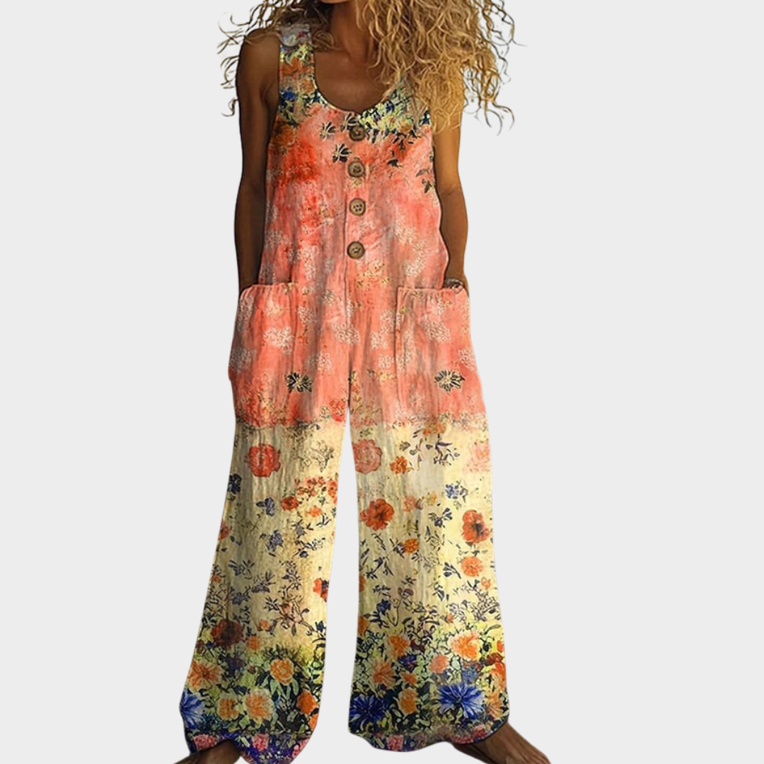 Claudine – Zarte Print-Latzhose – Bild 1
