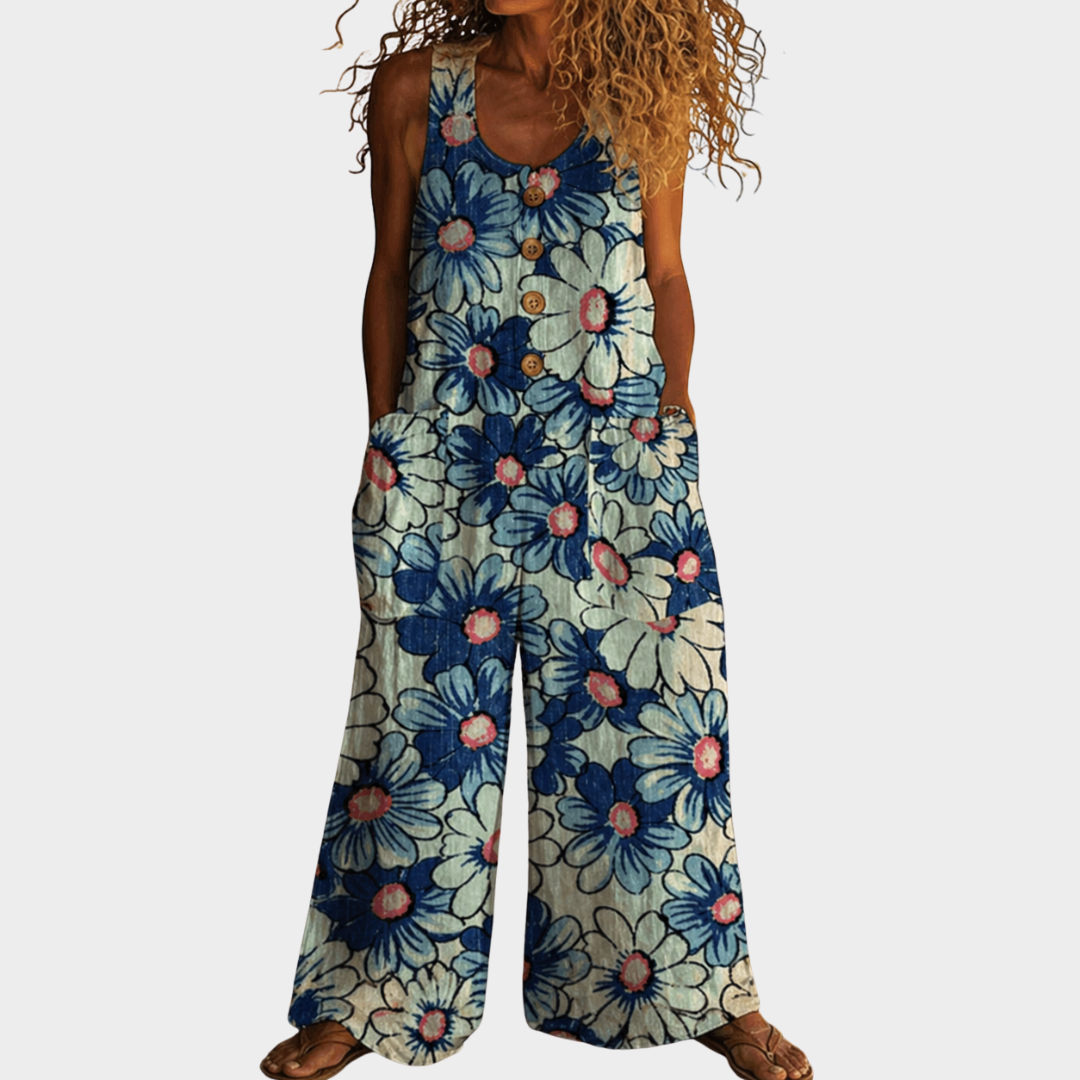 Ariane – Elegante Print-Latzhose – Bild 1