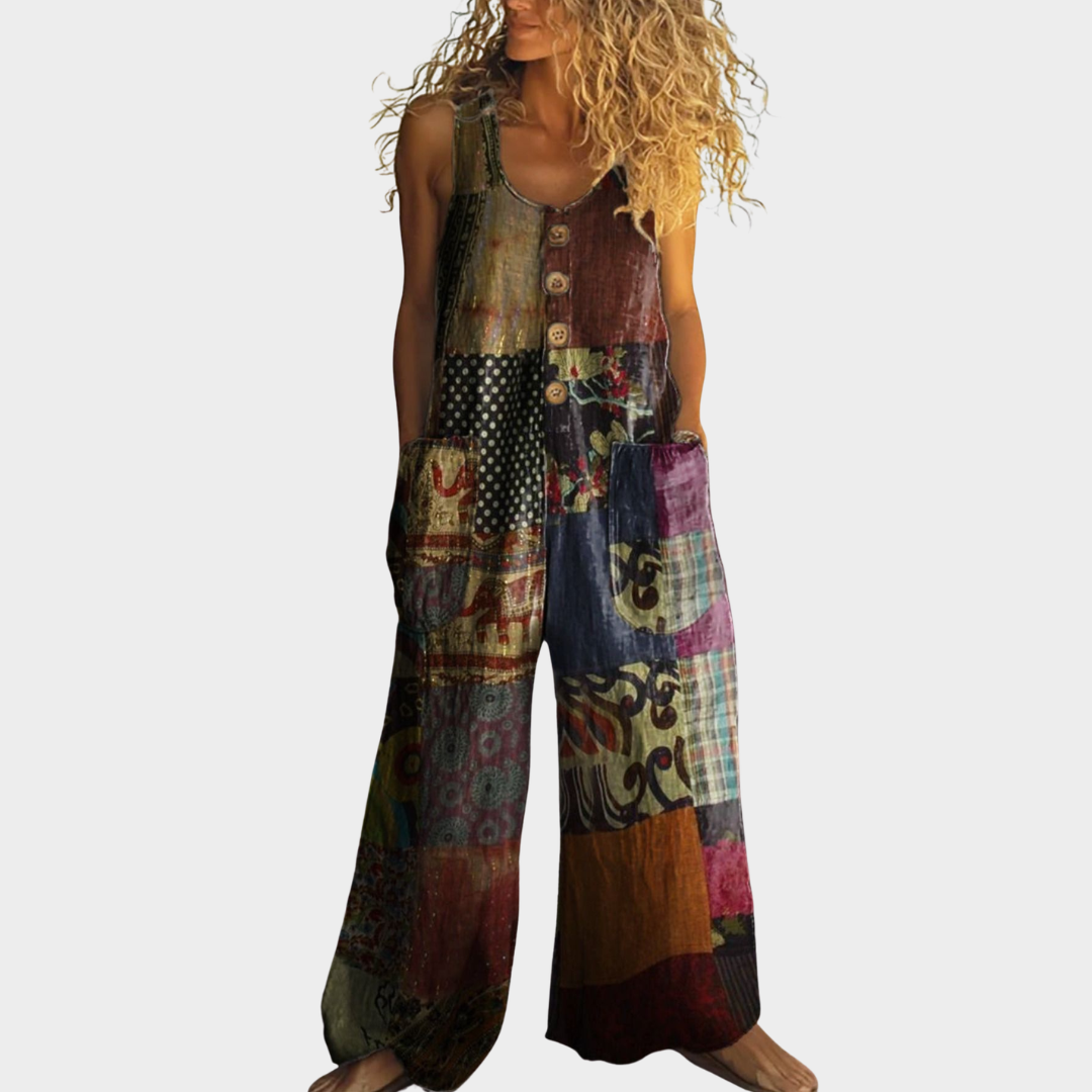 Carlotta – Verspielte Print-Latzhose – Bild 1