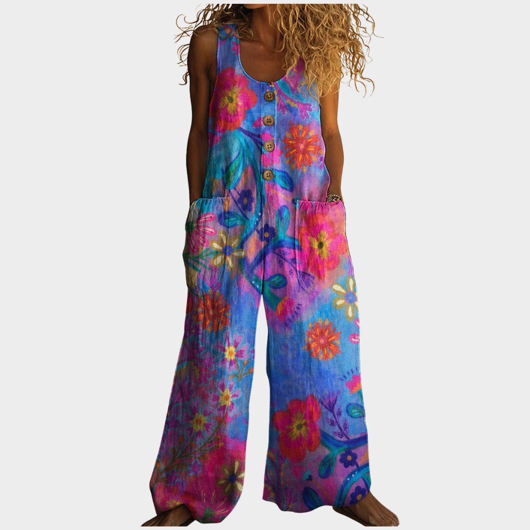 Diana – Latzhose mit Musterdruck – Bild 1