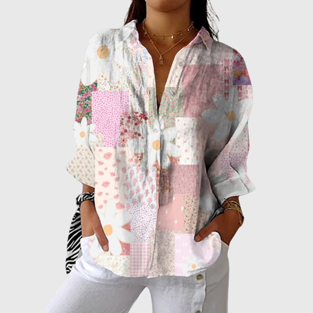 Saskia – Lässige Print-Bluse – Bild 1