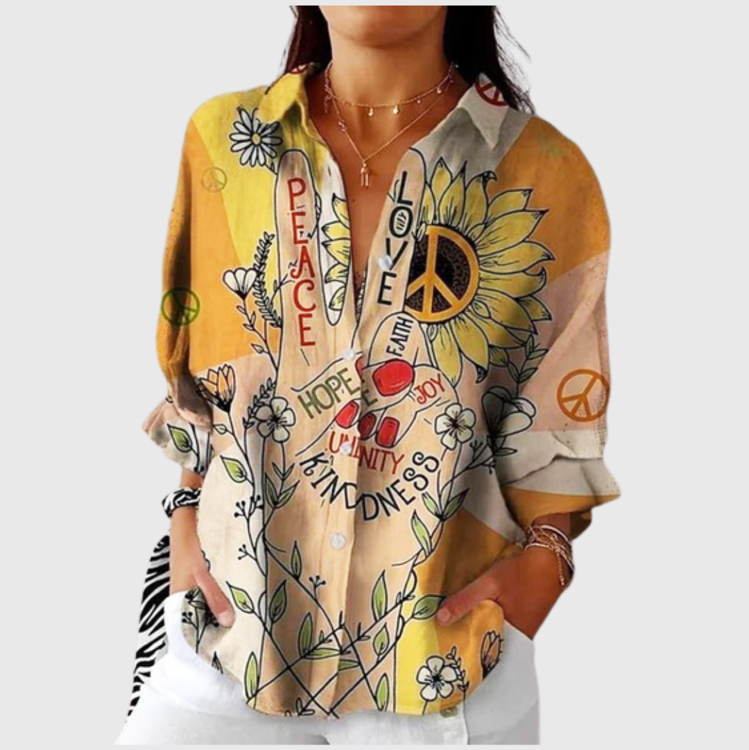 Senta – Moderne Musterbluse – Bild 1
