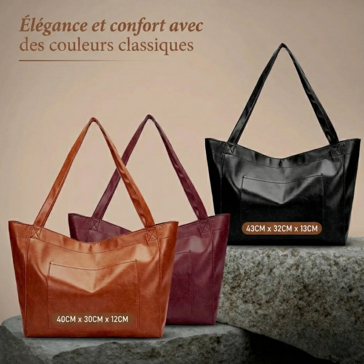 Livia – Schultertasche im Vintage-Stil – Bild 2