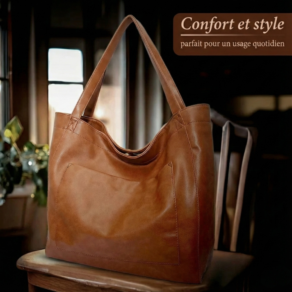 Livia – Schultertasche im Vintage-Stil – Bild 3