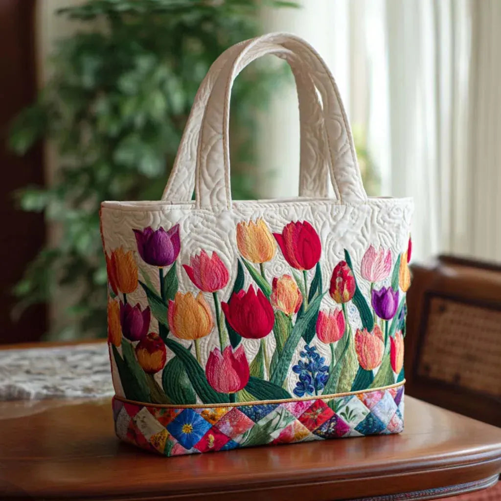 Stylische Tulpen Tasche – Bild 1