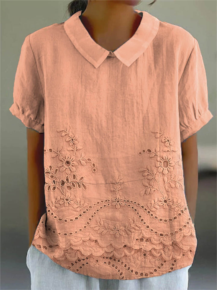 Tabea – Bluse mit Blumenstickerei – Bild 6