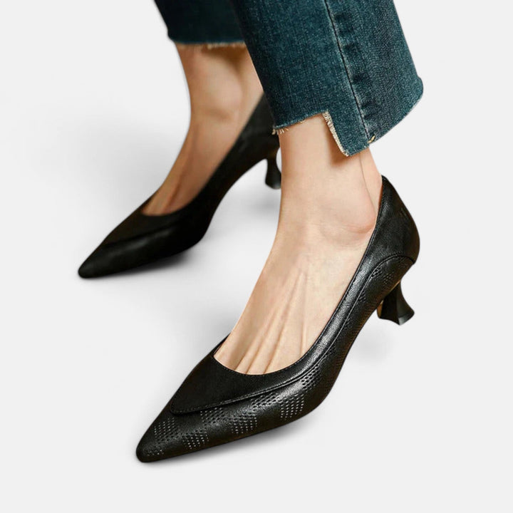Tacchi – Pumps in edler Lederoptik – Bild 7