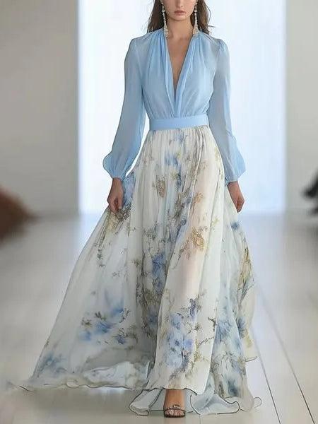 Tilda – Maxikleid mit V-Ausschnitt – Bild 1