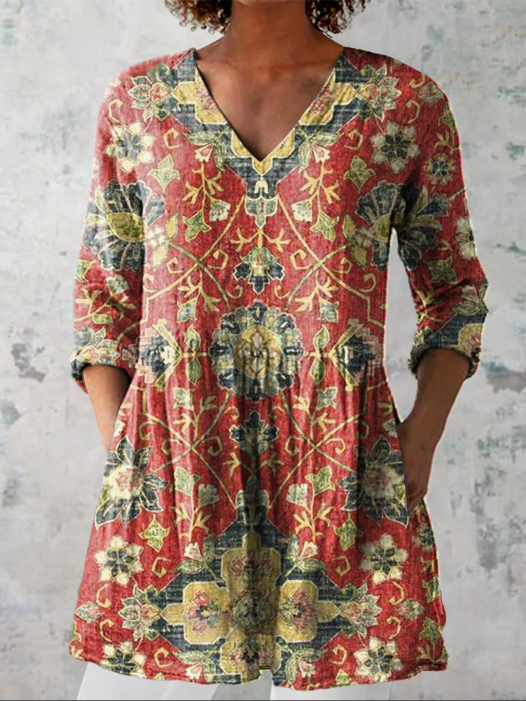 Traudel – Lange Wohlfühl-Bluse – Bild 1