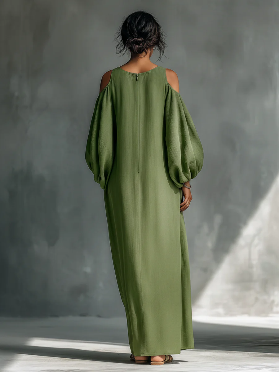 Viktoria – Maxikleid mit Puffärmeln – Bild 2