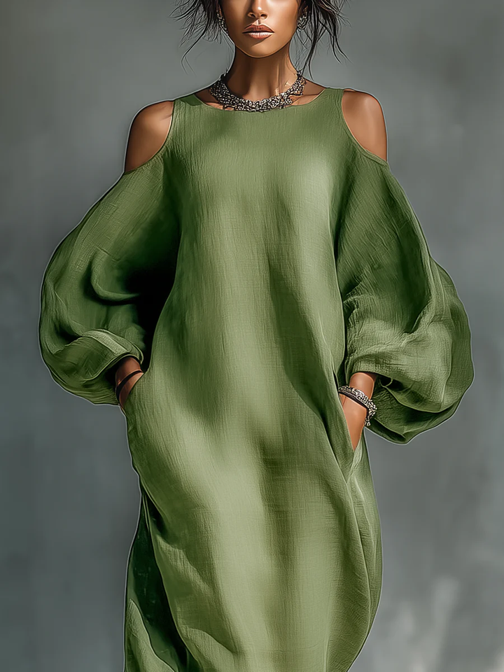 Viktoria – Maxikleid mit Puffärmeln – Bild 3