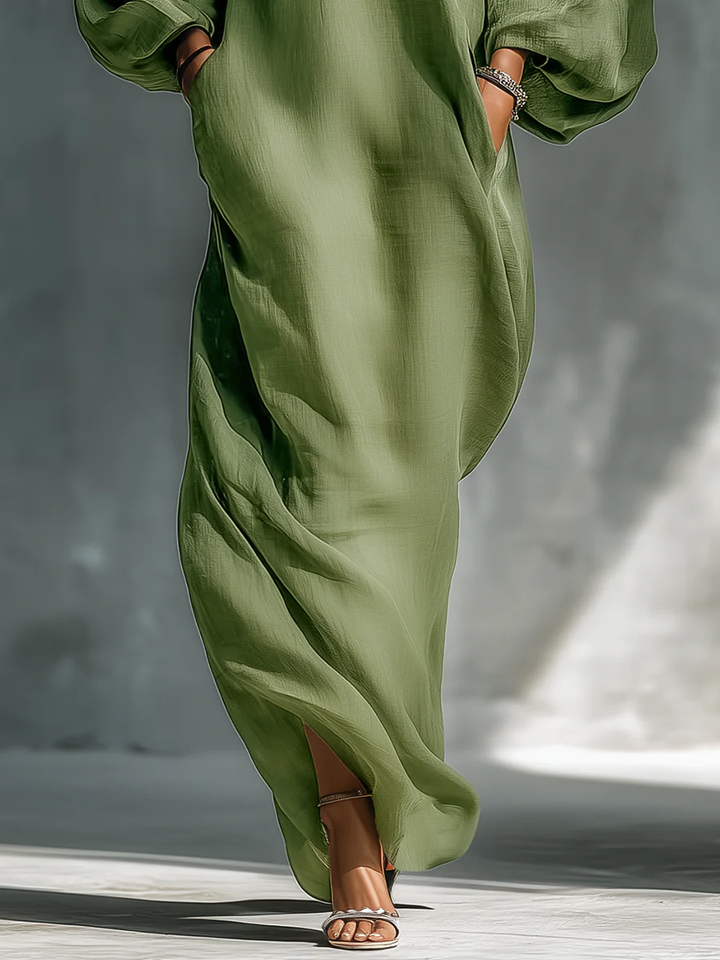 Viktoria – Maxikleid mit Puffärmeln – Bild 4