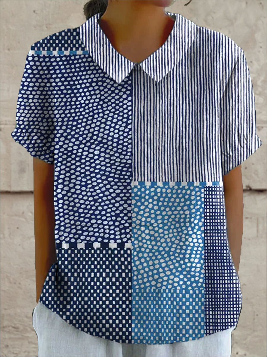 Yasmin – Bluse im Patchwork-Look – Bild 1
