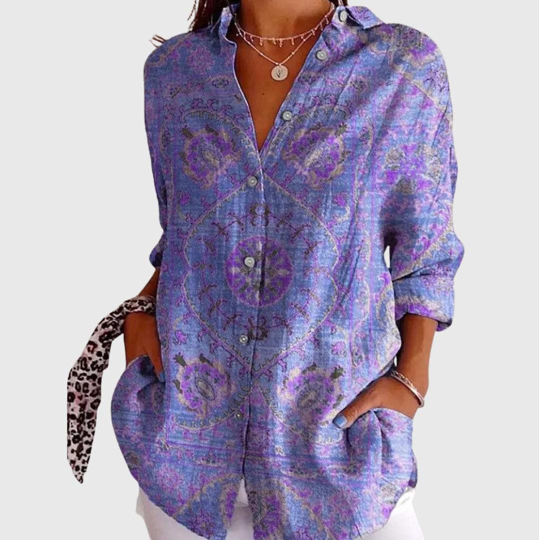 Zita – Leichte Musterbluse – Bild 1